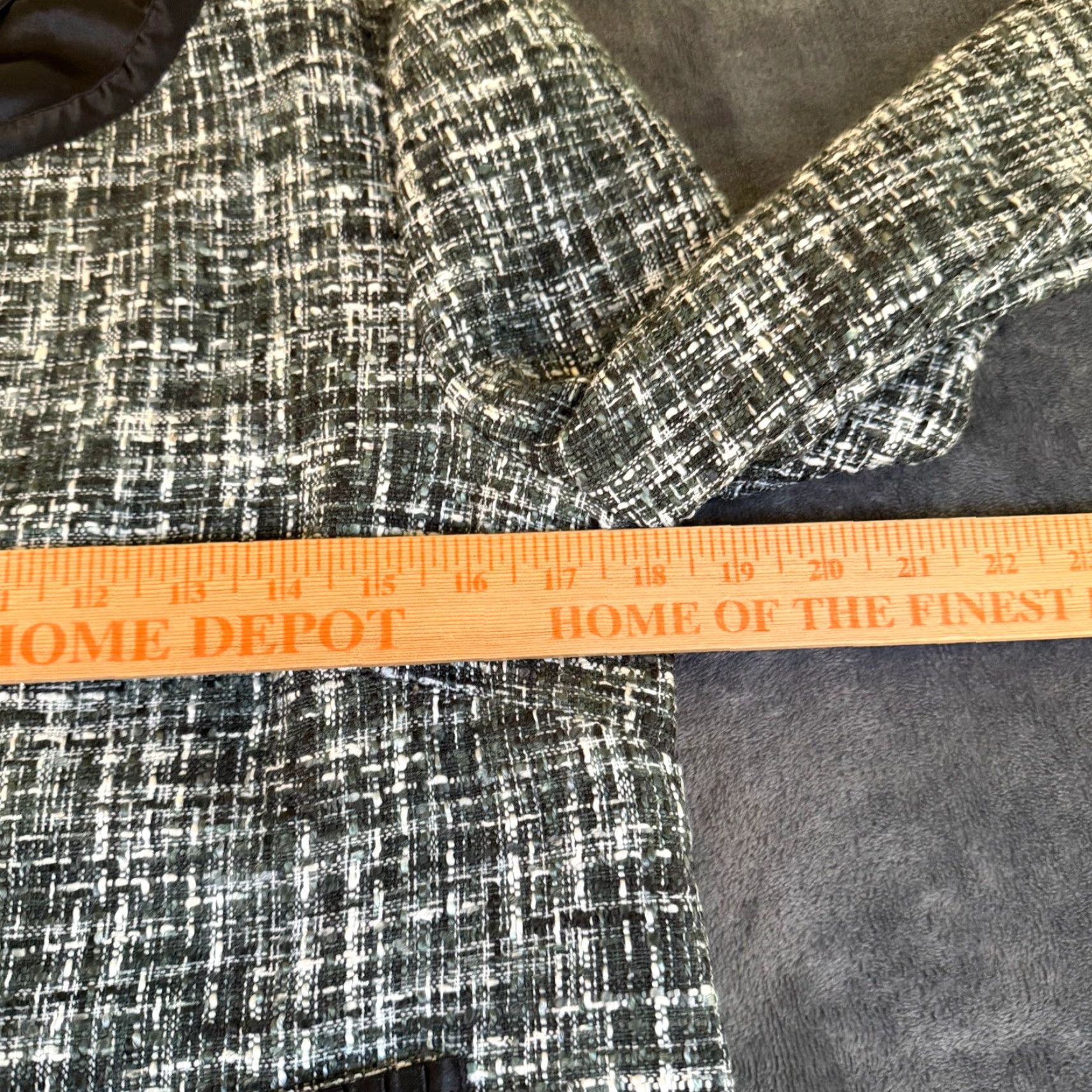 Vintage Maurices Black Trim Tweed Jacket Career Business Work Blazer Womens Medium Size M / US 6-8 / IT 42-44 - 7 Thumbnail