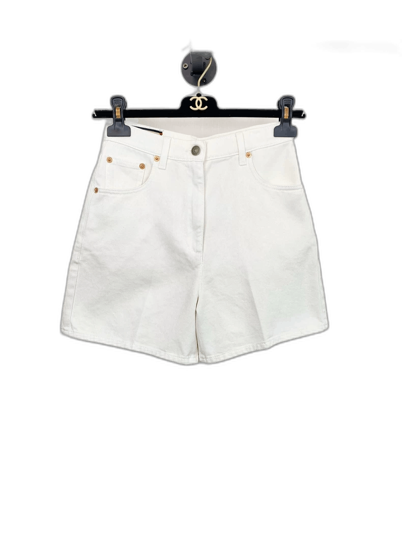 Gucci White Shorts Almost Like New-2505
