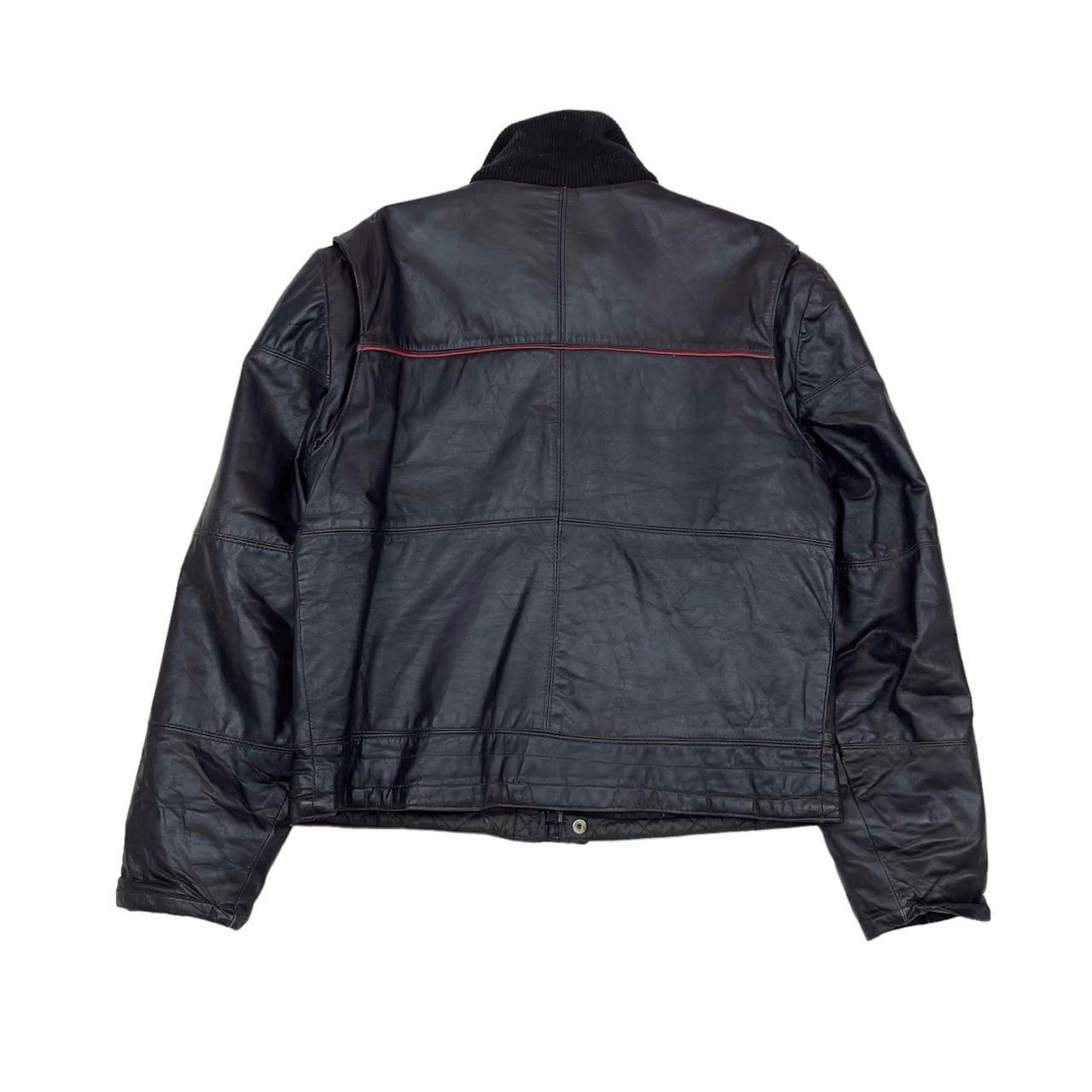 Vintage 90s Vintage ANGORA Leather Jacket Motorcycle Jacket #1187/AP Size US M / EU 48-50 / 2 - 16 Thumbnail