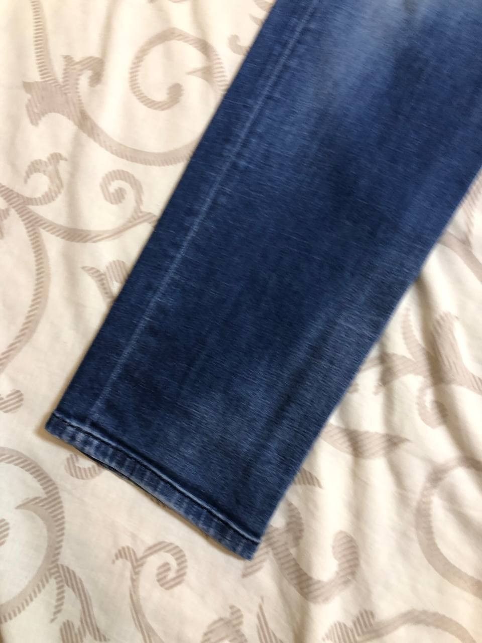 Diesel Diesel D-Bazer Tapered Distressed Dark Blue Jeans Size US 31 - 8 Thumbnail