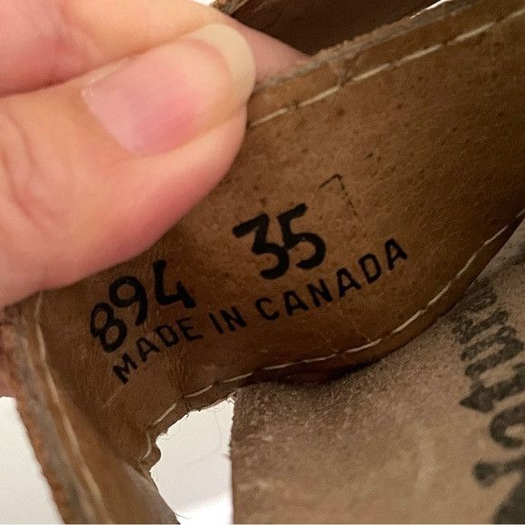 Roots × Vintage Vintage Roots Leather Slide Sandals - fits like 6US 🇨🇦 Size US 6 / IT 36 - 5 Thumbnail