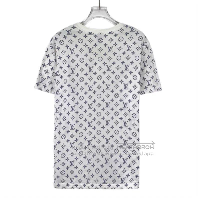Louis Vuitton Louis Vuitton White presbyopic full print cotton short sle Size US L / EU 52-54 / 3 - 2 Thumbnail