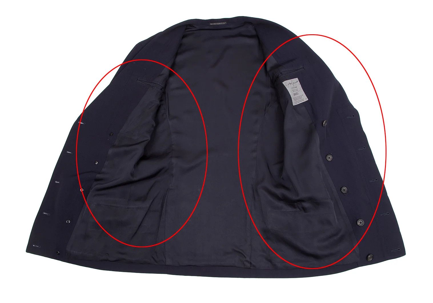 Yohji Yamamoto Yohji Yamamoto Wool Cotton Gabardine Jacket Navy M Size US M / EU 48-50 / 2 - 11 Thumbnail