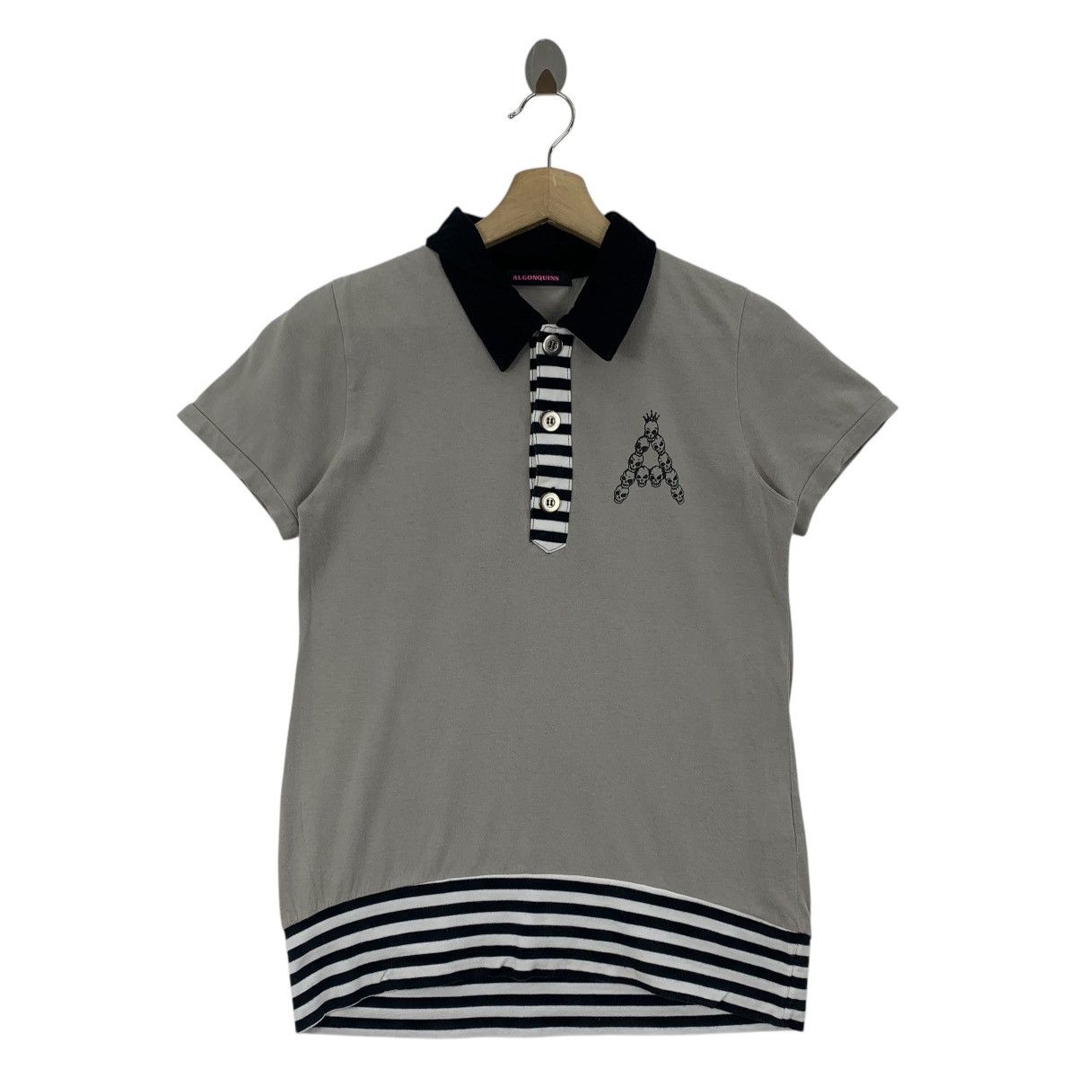 Japanese Brand × Seditionaries ALGONQUINS A skull printed polo tee Size XS / US 0-2 / IT 36-38 - 1 Thumbnail