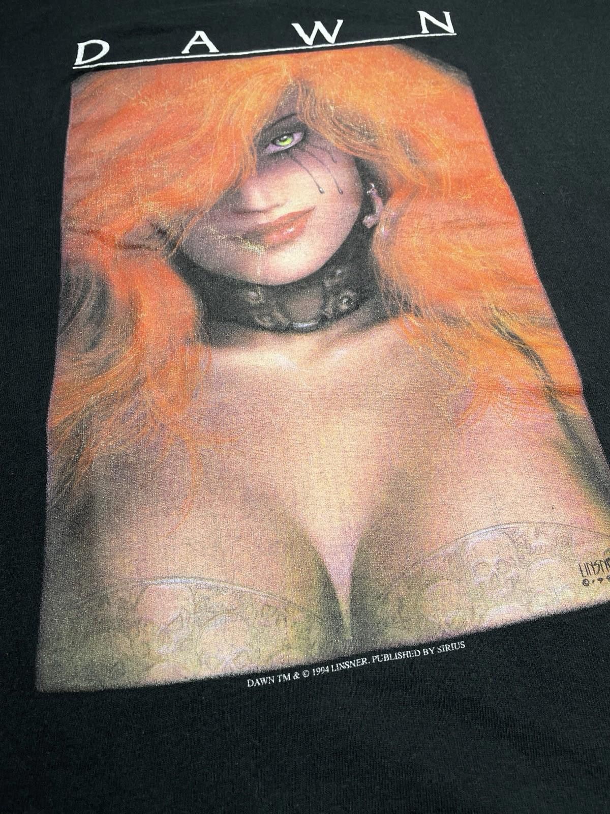 Fruit Of The Loom Vintage Dawn Comics T Shirt Sz Large Single Stitch 90s Size US L / EU 52-54 / 3 - 2 Thumbnail