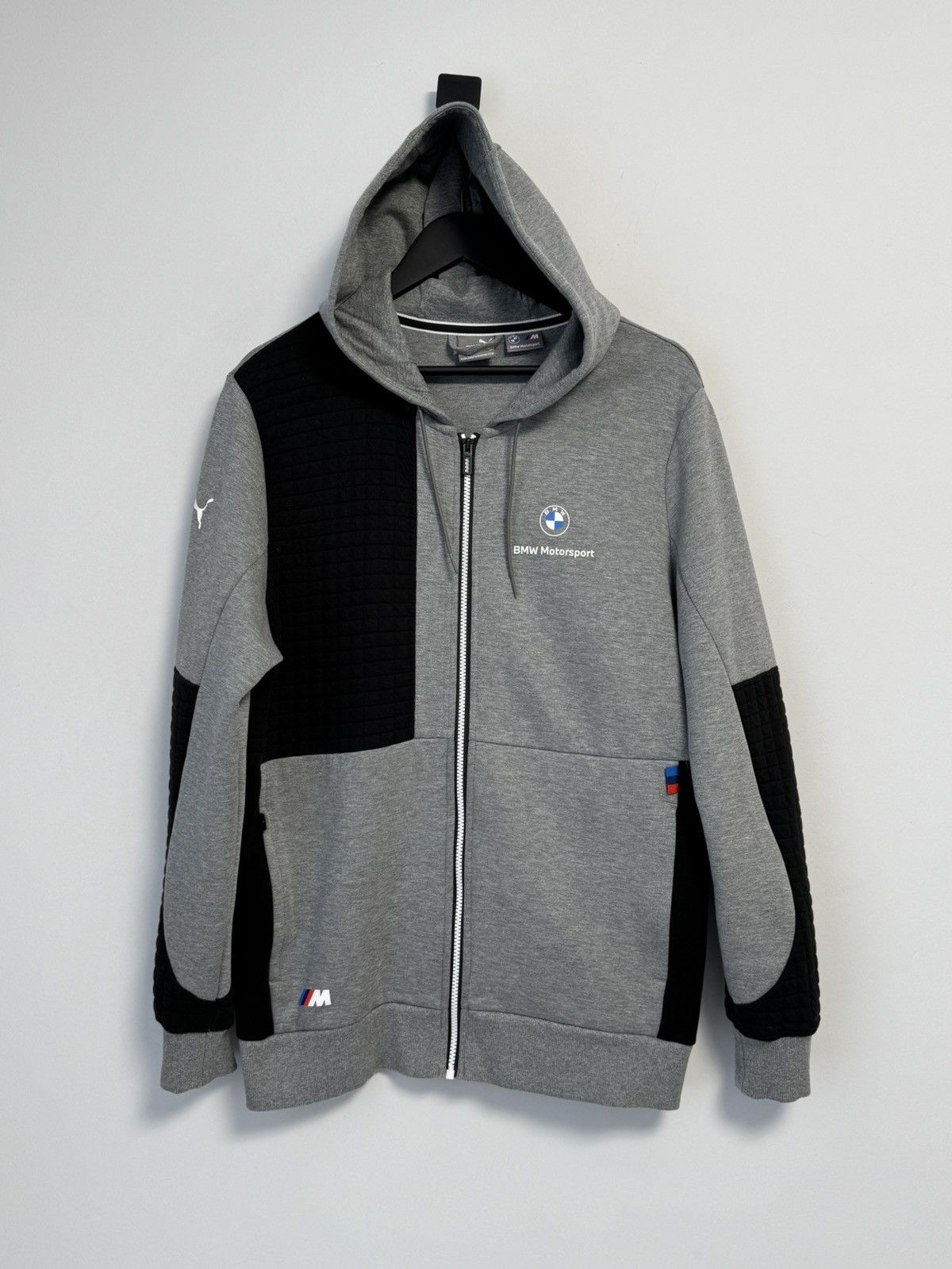 PUMA Men's BMW L Motorsport Full-Zip Hoodie GRAY