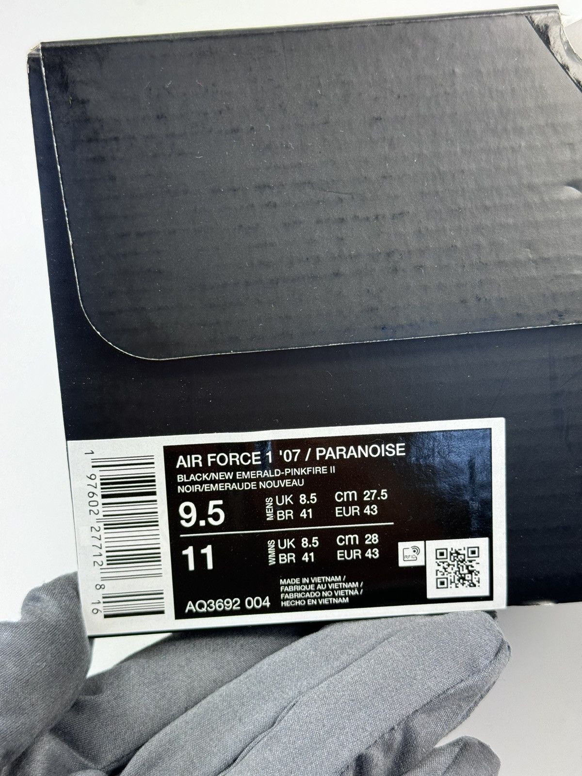Nike AIR FORCE 1 ‘07 x PEACEMINUSONE G-DRAGON PARA NOISE SNEAKERS Size US 9.5 / EU 42-43 - 16 Thumbnail