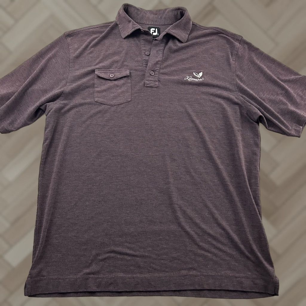 Footjoy FootJoy FJ Kaanapali Short Sleeve Golf Polo Shirt Men's Large Maroon Size US L / EU 52-54 / 3 - 1 Thumbnail