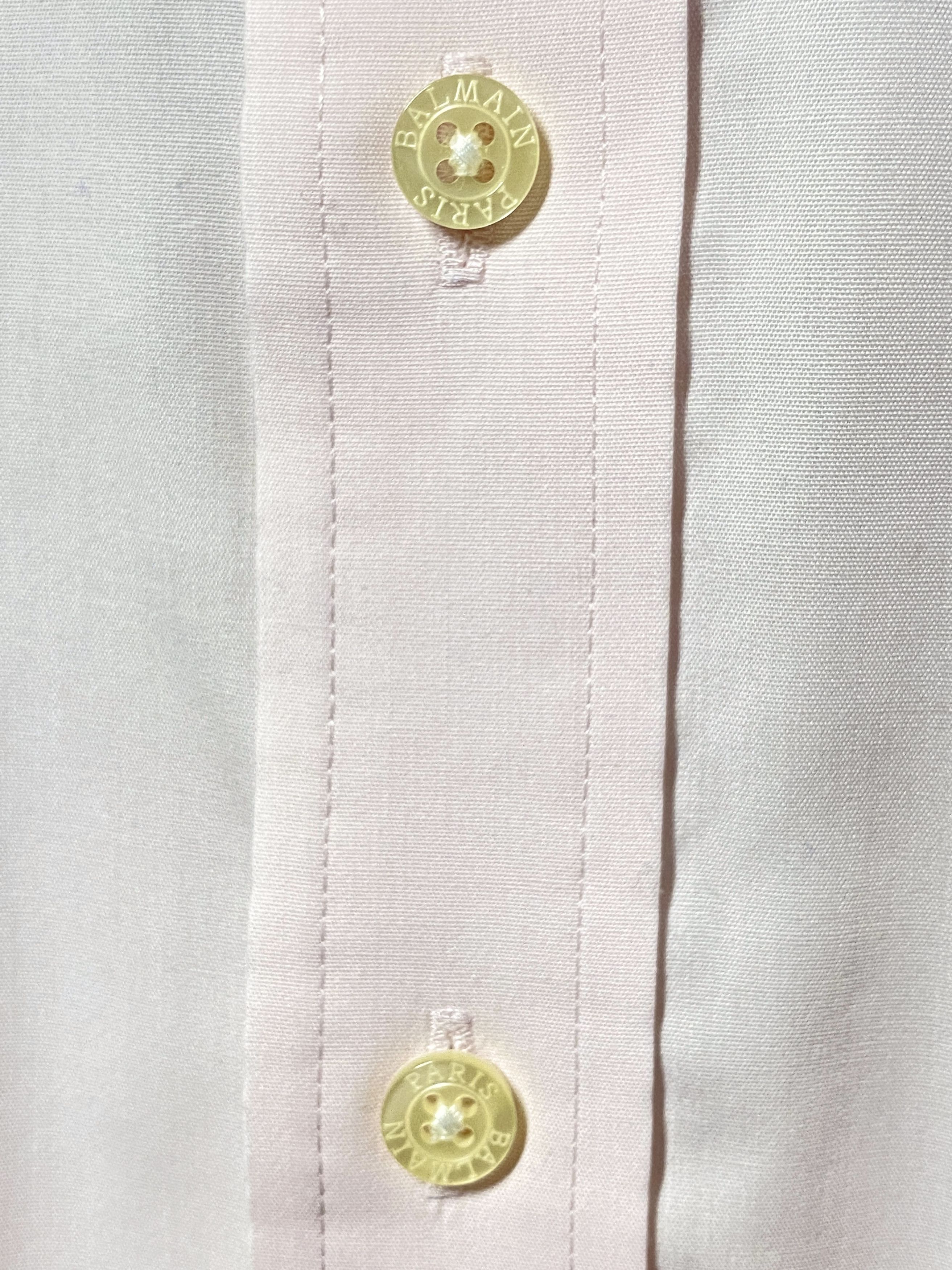 Balmain BALMAIN Paris Rose Classic Casual Button Up Shirt Size US M / EU 48-50 / 2 - 4 Thumbnail