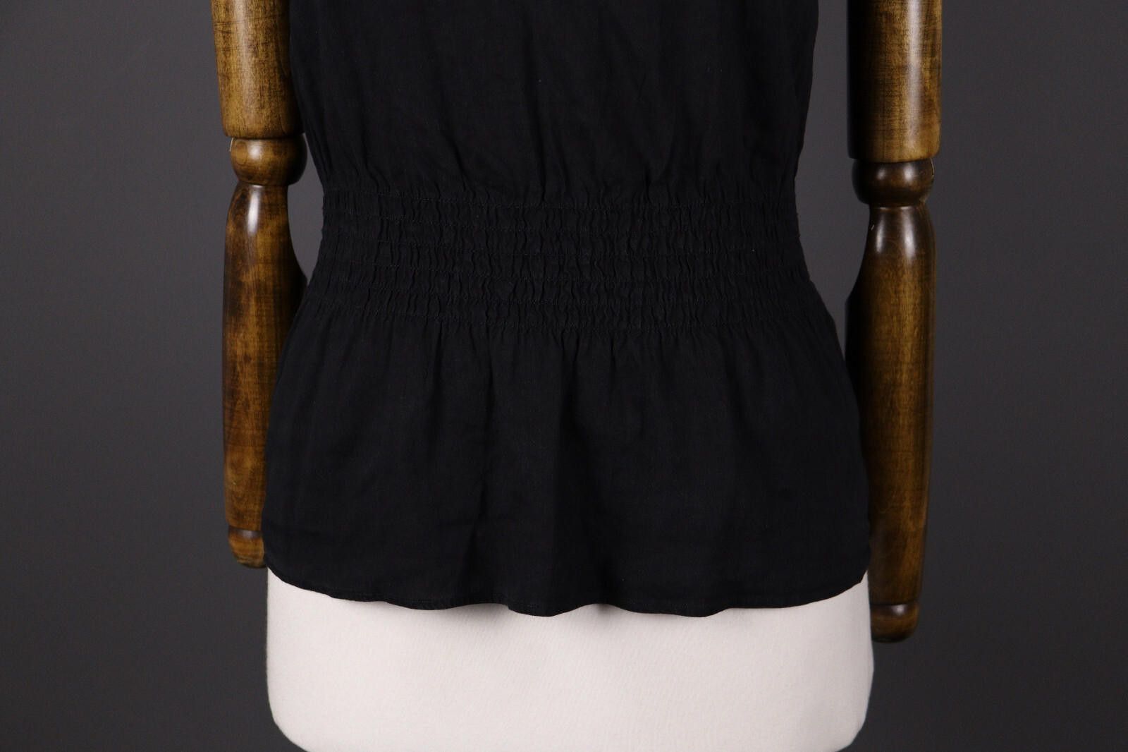 Theory Theory Black Linen Designer Tank Top Shirt Blouse Size S Size S / US 4 / IT 40 - 3 Thumbnail