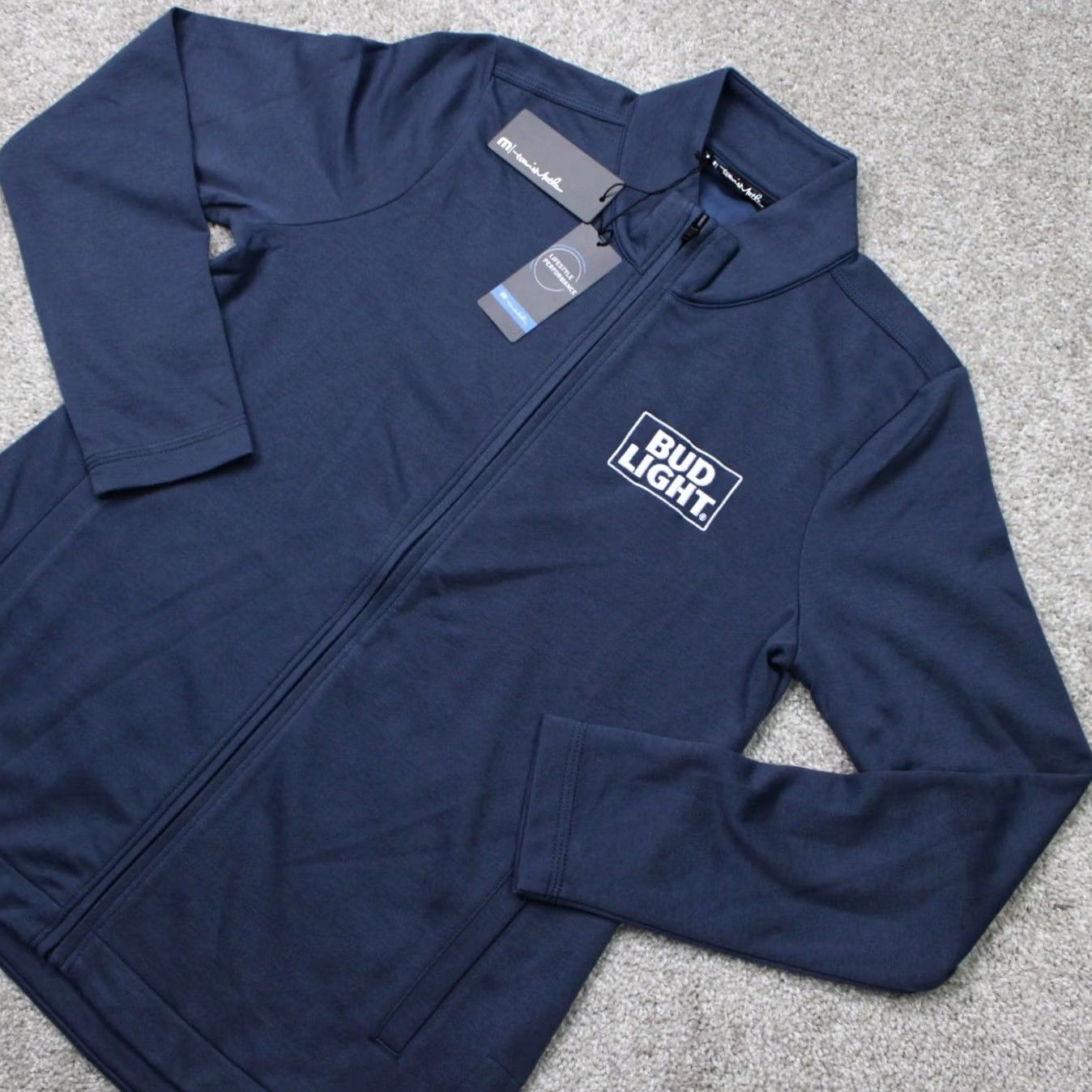 TravisMathew Travis Mathew Blue Jacket Womens Small Full Zip Logo Sm Size S / US 4 / IT 40 - 3 Thumbnail