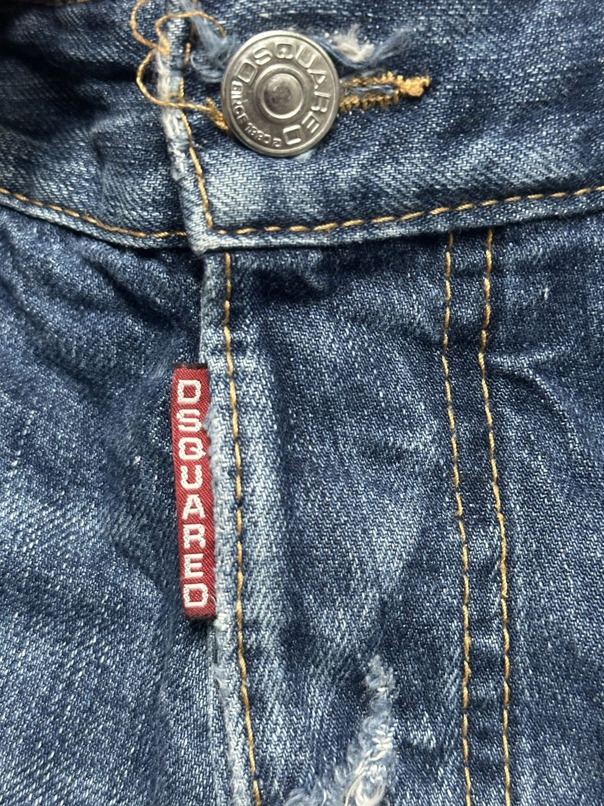 Dsquared2 Dsquared2 Vintage Authentic Distressed Slim With Faded Wash Size US 33 - 8 Thumbnail