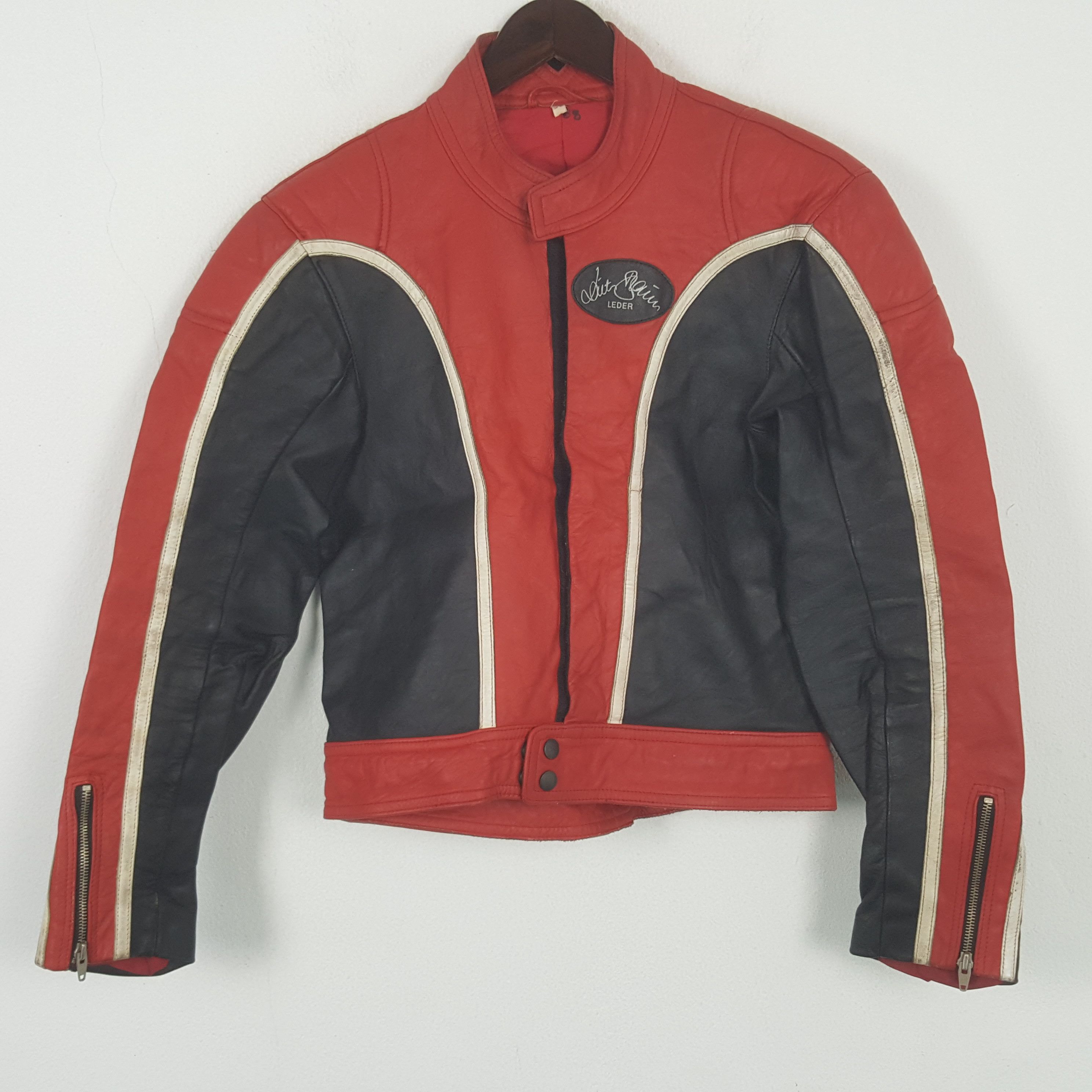 Sports Specialties Vintage Motorcycle Bikers Leather Sport Jacket Size US S / EU 44-46 / 1 - 1 Thumbnail
