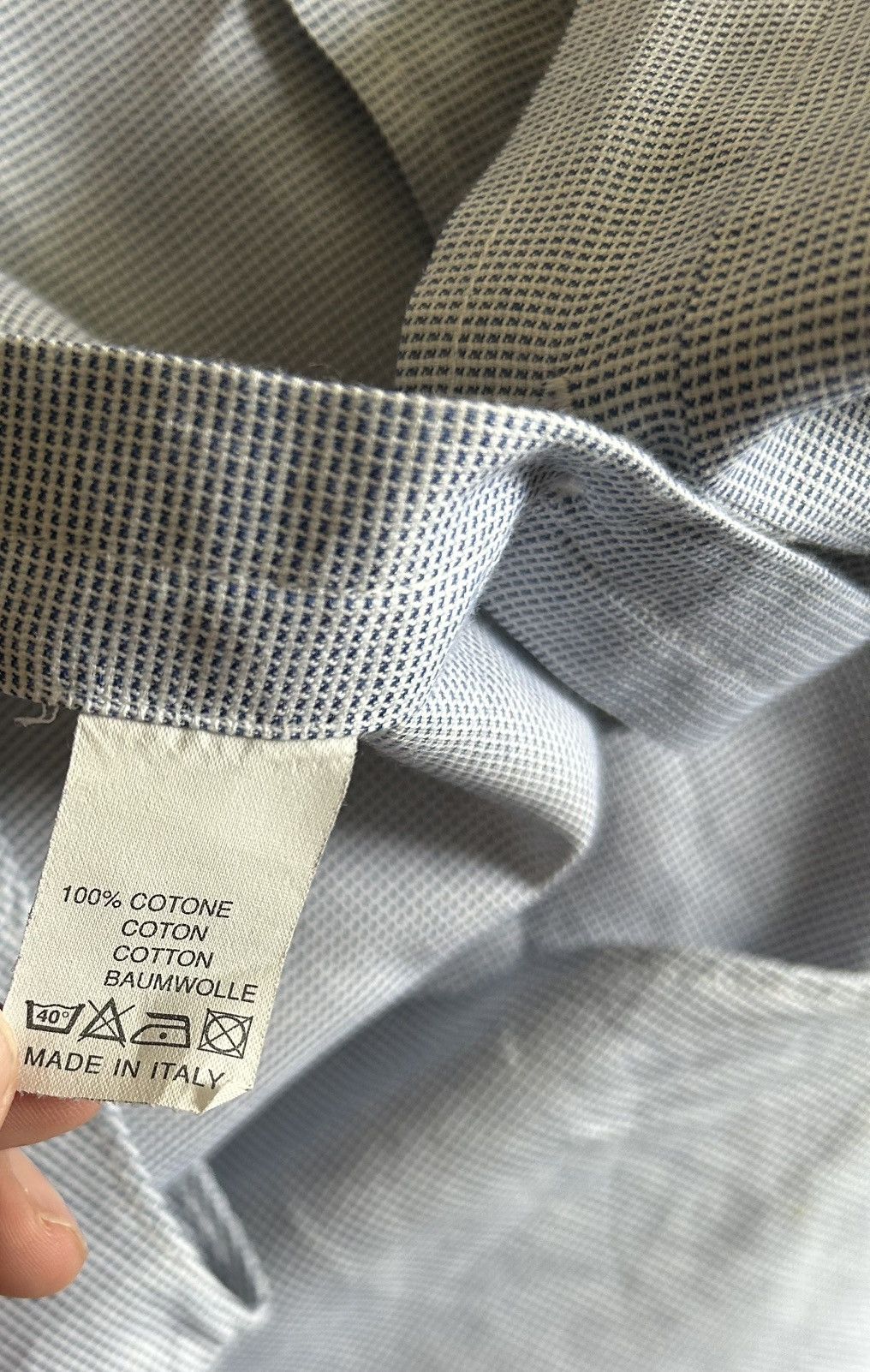 Fendi Vintage 70s 80s Fendi Shirt Italy Made Point Collar 15¾/34 L Size US L / EU 52-54 / 3 - 7 Thumbnail