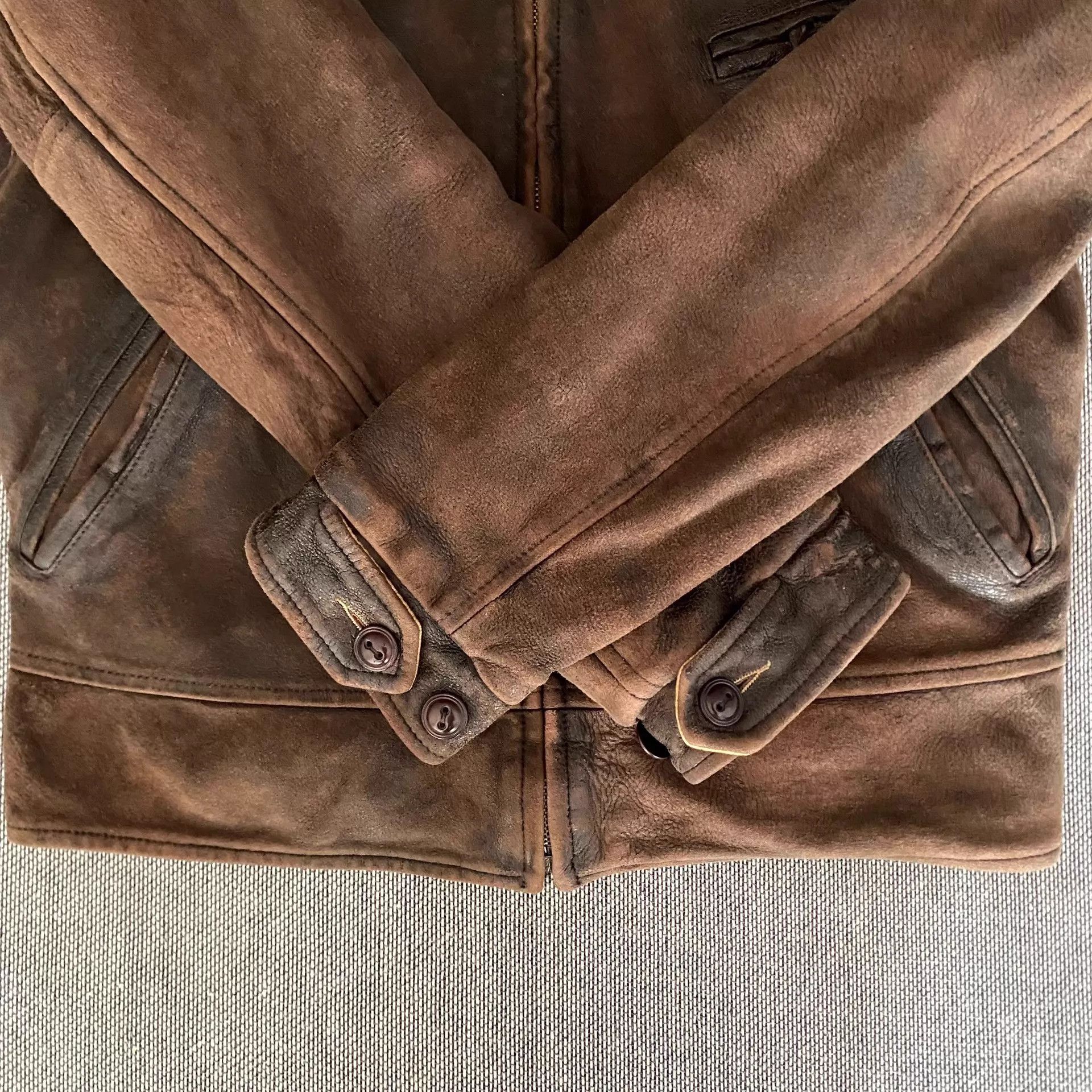Levi's Levi's LVC 1940s Distressed Dark Brown Lambskin S Size US S / EU 44-46 / 1 - 6 Thumbnail