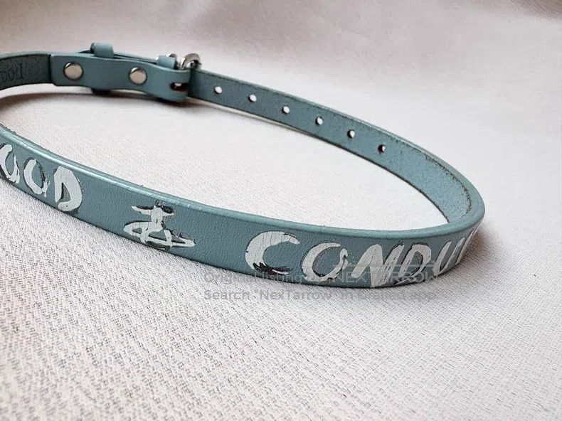 Vivienne Westwood Vivienne Westwood Blue graffiti Saturn Chocker collar Size ONE SIZE - 7 Thumbnail