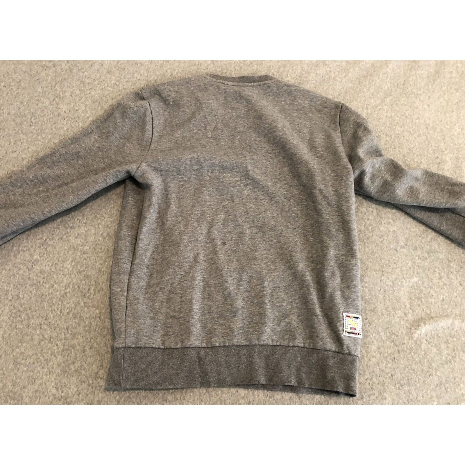 Puma PUMA Sweater Pullover We Will Win Mens Medium Gray Cotton Blend M Size US M / EU 48-50 / 2 - 6 Thumbnail