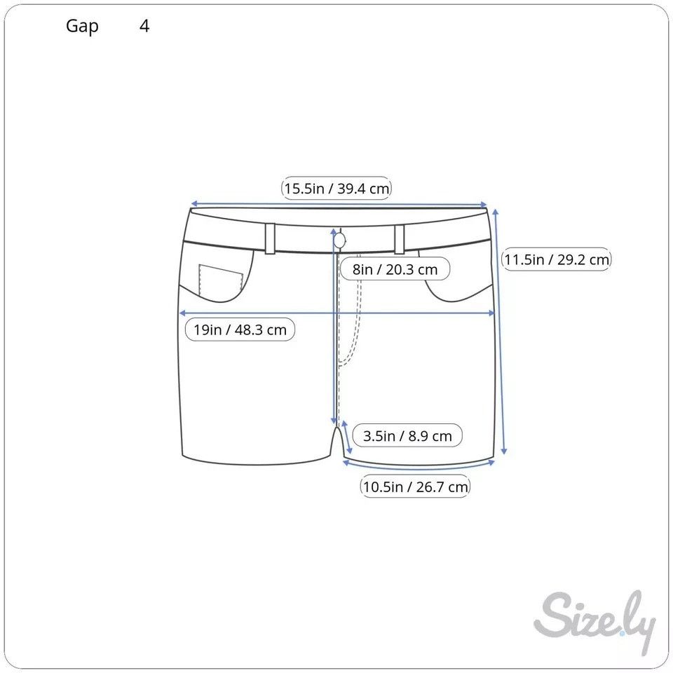 Gap Gap Women's Blue Corduroy Shorts Size 4 NWT $49.95 Size 27" / US 4 / IT 40 - 2 Thumbnail