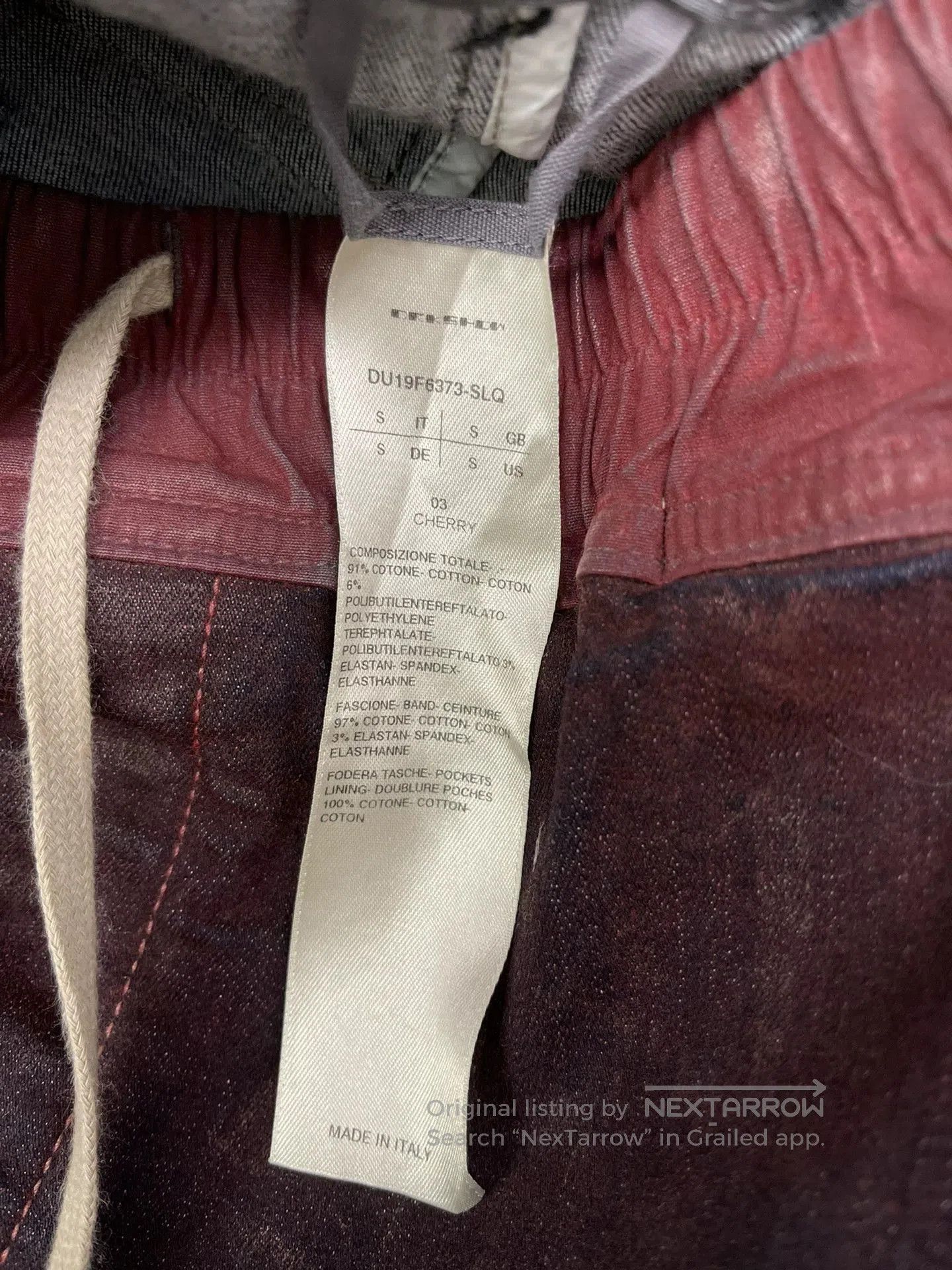 Rick Owens rick owens coated denim pants in grape purple. Size US 27 - 4 Thumbnail