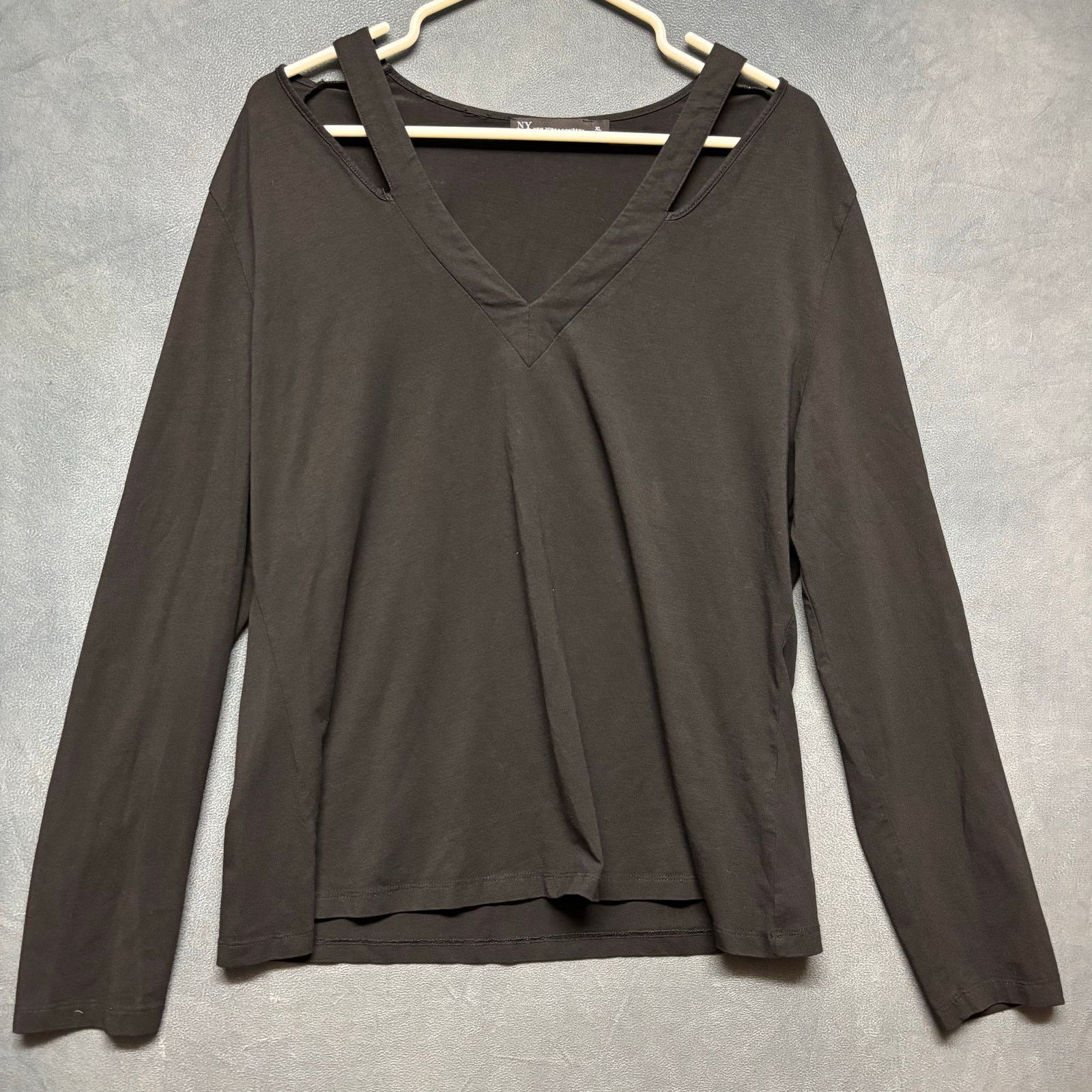 Other New York & Company Blouse Cold Shoulder Office Vixen Work Size XL / US 12-14 / IT 48-50 - 1 Thumbnail