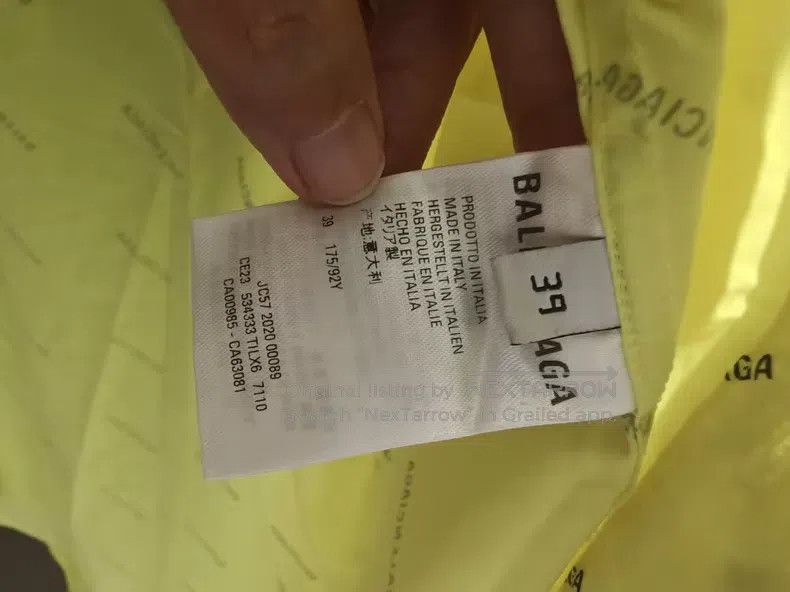 Balenciaga Balenciaga size 39 Neon yellow all over print shirt Size US S / EU 44-46 / 1 - 3 Thumbnail