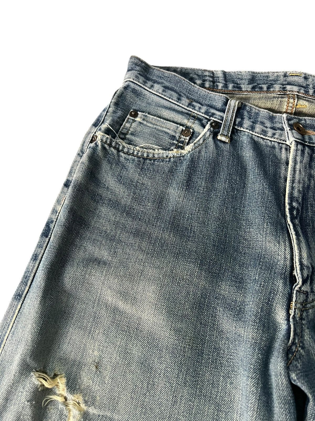 Edwin Edwin 505xx Selvedge Distressed Faded Jean Size US 31 - 5 Thumbnail