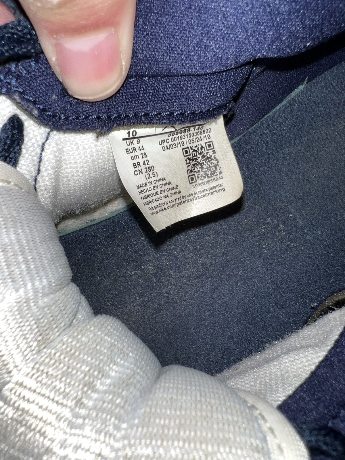 Jordan Brand Jordan 1 retro high OG obsidian UNC Size US 10 / EU 43 - 6 Thumbnail