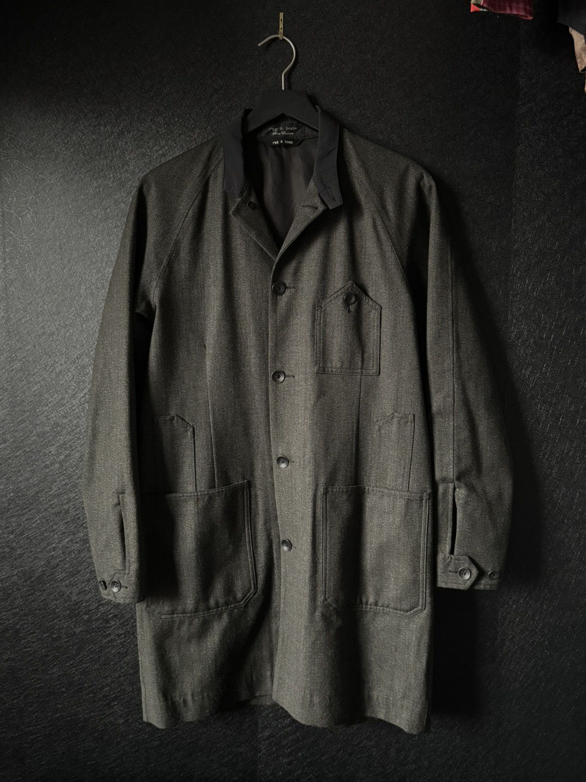 Rag & Bone Rare Rag & Bone Herringbone Rain Labcoat (Gently Worn) Size US S / EU 44-46 / 1 - 1 Thumbnail