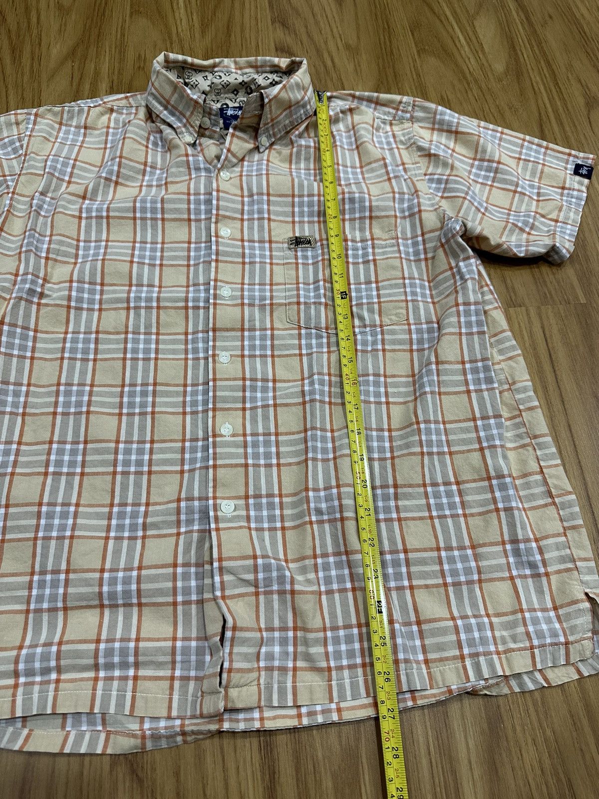 Stussy 1990-Vintage Stussy Burberry NovaCheck Monogram Shirt Size US L / EU 52-54 / 3 - 10 Thumbnail