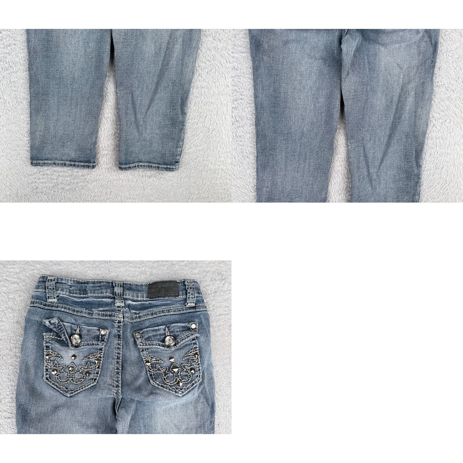 Vintage Zanadi Jeans Women Capri 6 Blue Denim Cotton Blend Low Rise 26x18 Size 28" / US 6 / IT 42 - 10 Thumbnail