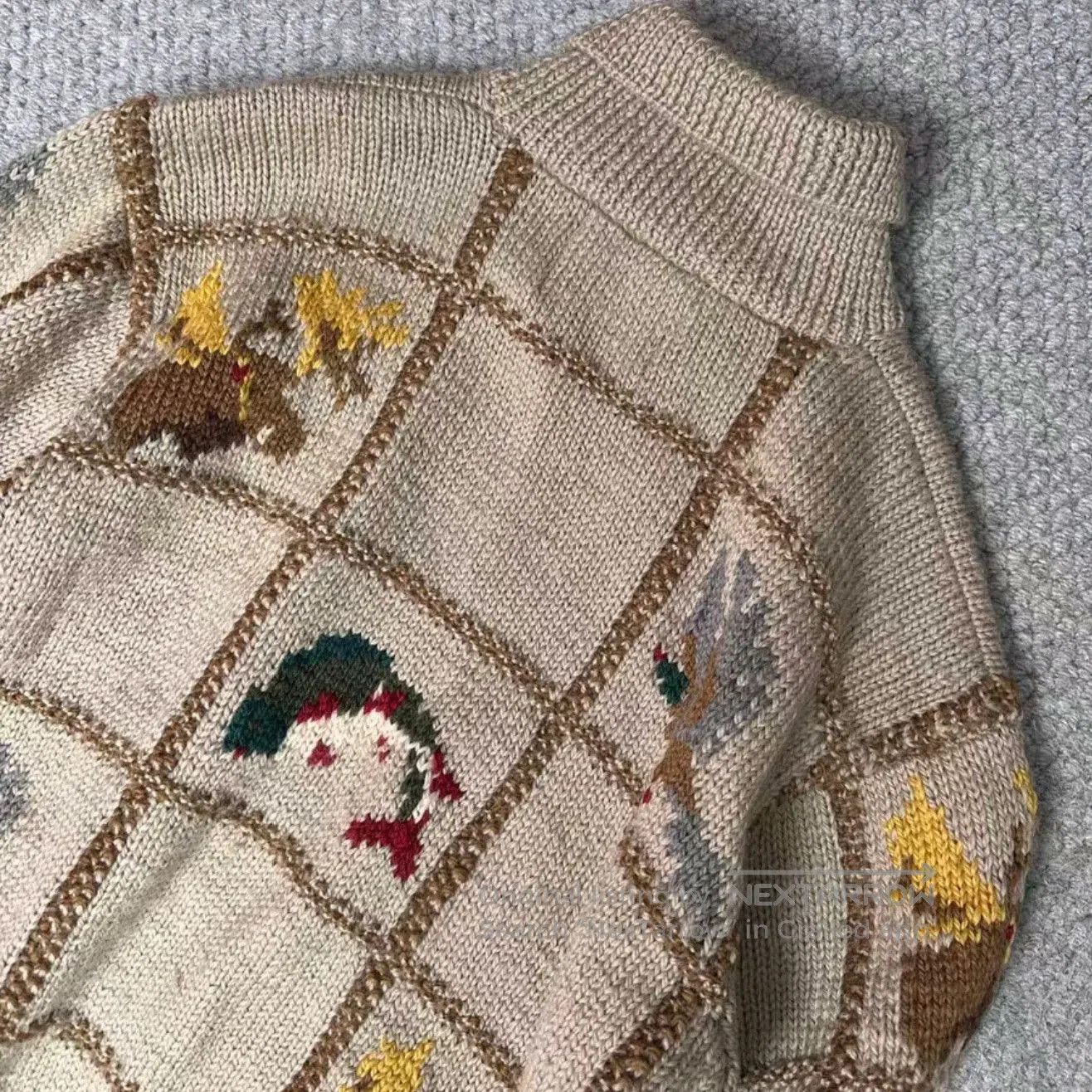 Other 90s FLASH UP Wool Knit Jacket. Size US M / EU 48-50 / 2 - 4 Thumbnail