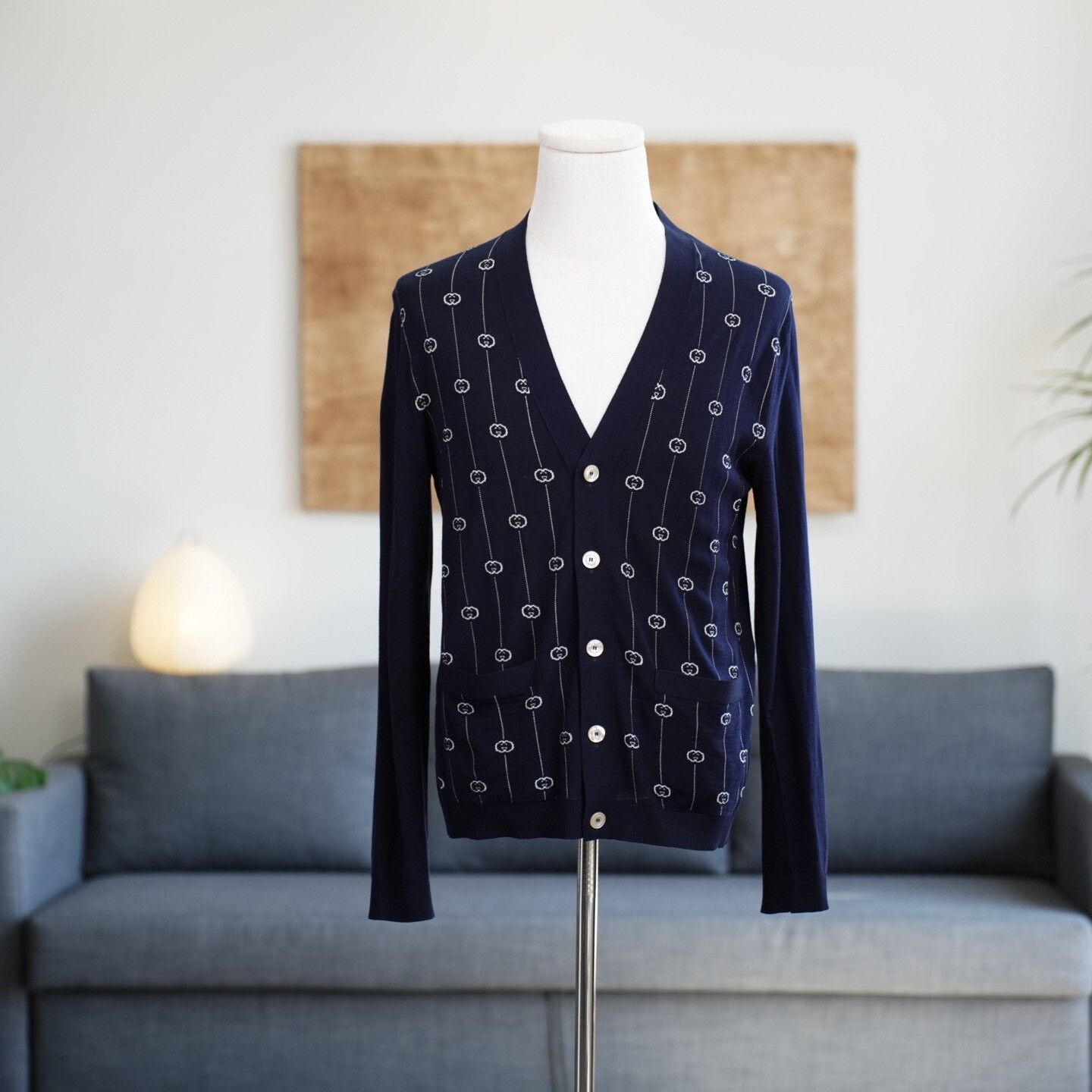 Gucci Gucci Knit Wool Blue Sweater M Women Size M / US 6-8 / IT 42-44 - 1 Thumbnail