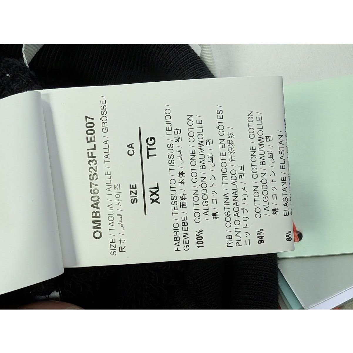 Off-White o1rshd1 Bookish Laund Boxy Crewneck in Black Size US XXL / EU 58 / 5 - 17 Thumbnail