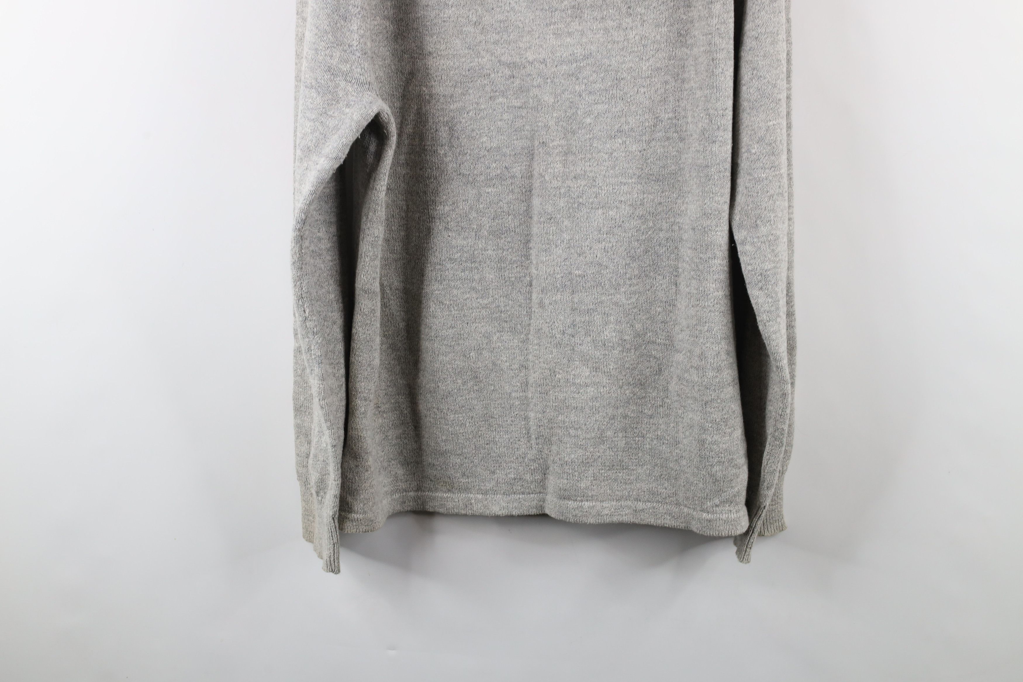 J.Crew × Vintage J Crew Blank Wool Blend Knit Hoodie Sweatshirt Heather Gray Size US L / EU 52-54 / 3 - 11 Thumbnail