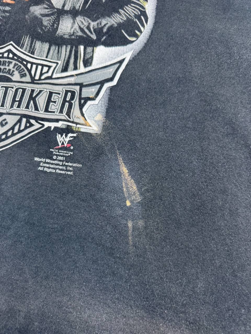 WWF Vintage 2001 WWF Undertaker T Shirt Wrestling WWE Size US L / EU 52-54 / 3 - 6 Thumbnail