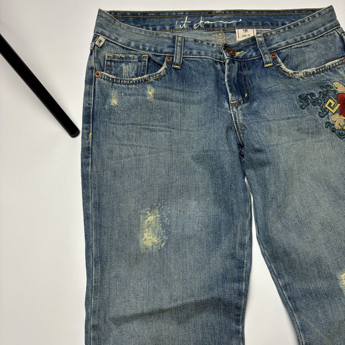 Hysteric Glamour × If Six Was Nine × Le Grande Bleu (L.G.B.) CRAZY FLARED JEANS Y2K japanese style Size US 26 / EU 42 - 10 Thumbnail