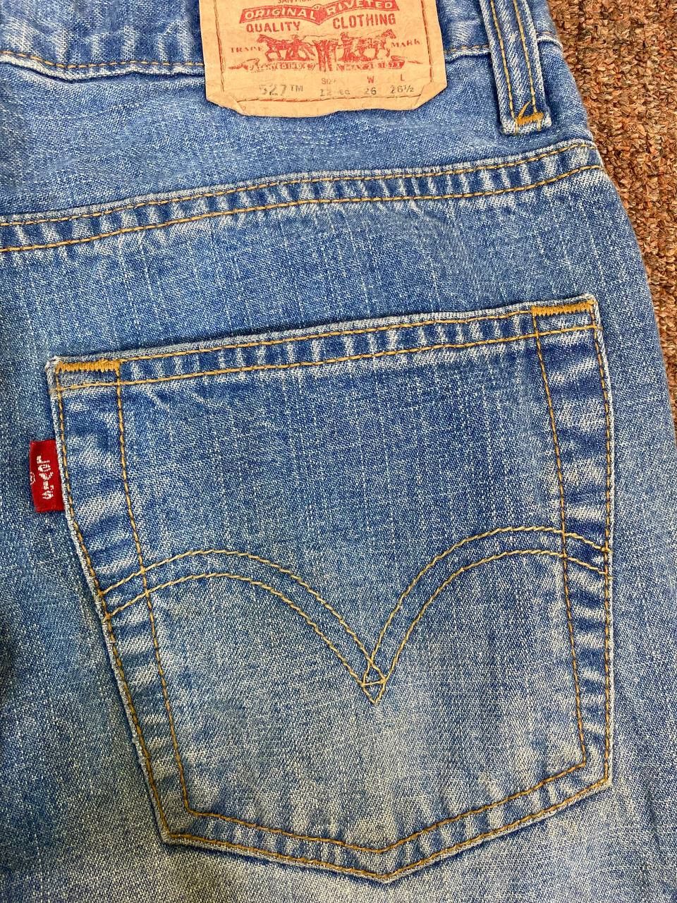 Levi's vintage levis 527 bootcut flare distressed denim Size US 29 - 4 Thumbnail