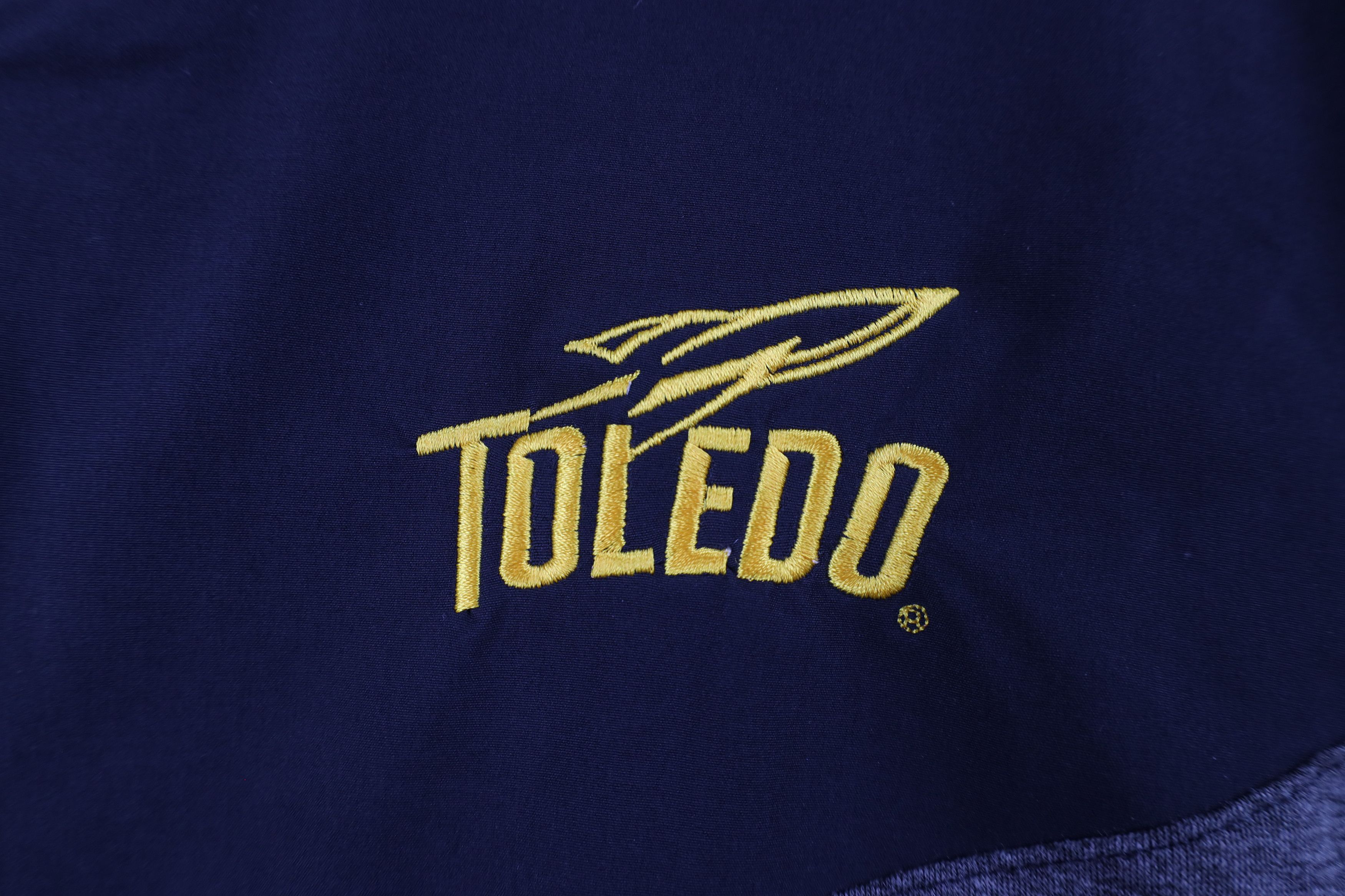 Nike × Vintage Nike University of Toledo Football Half Zip Jacket Top Gray Size US XL / EU 56 / 4 - 4 Thumbnail