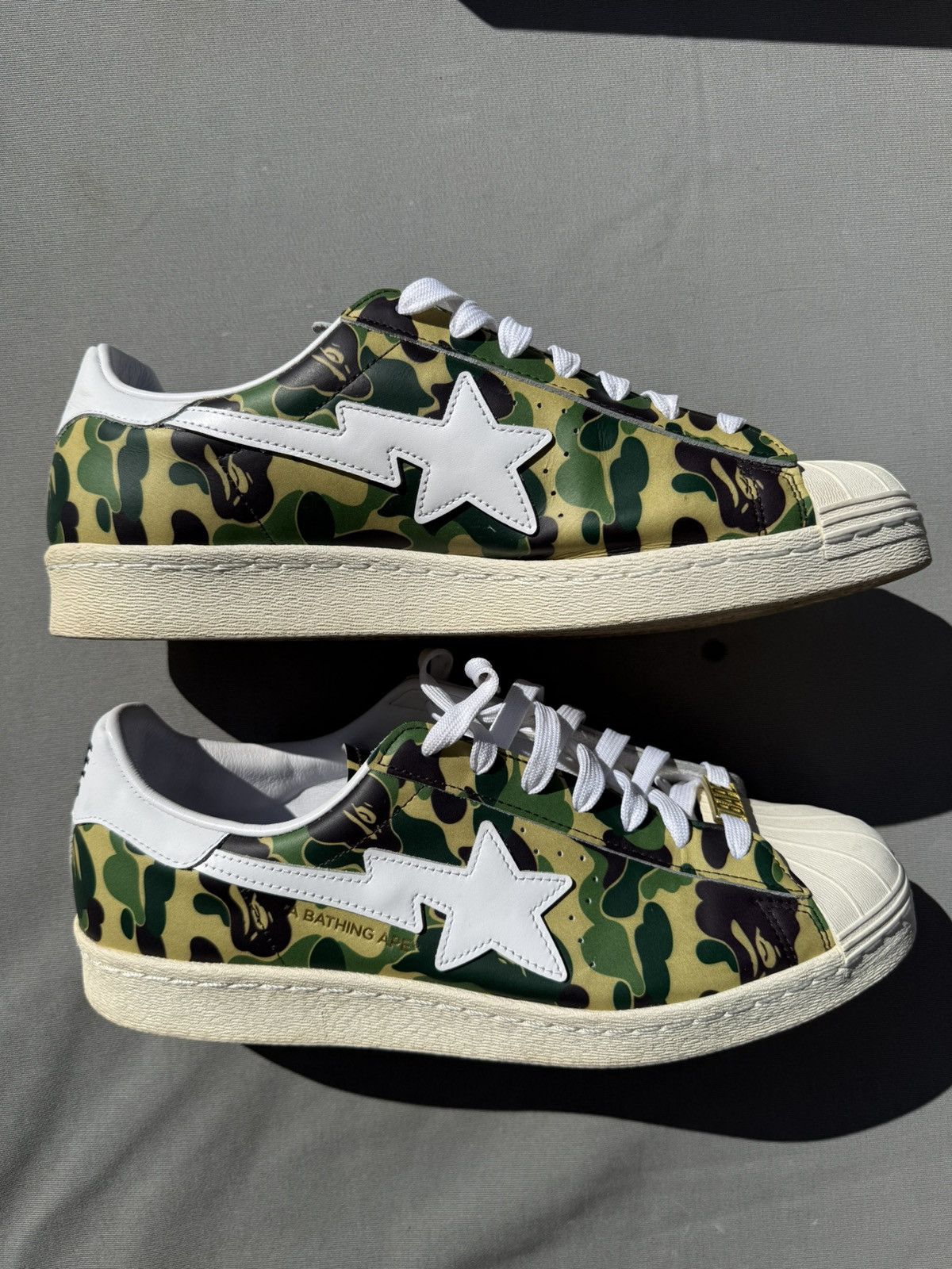 Adidas × Bape Adidas x Bape Superstar | Size EU44.5 US10.5 Size US 10.5 / EU 43-44 - 5 Thumbnail