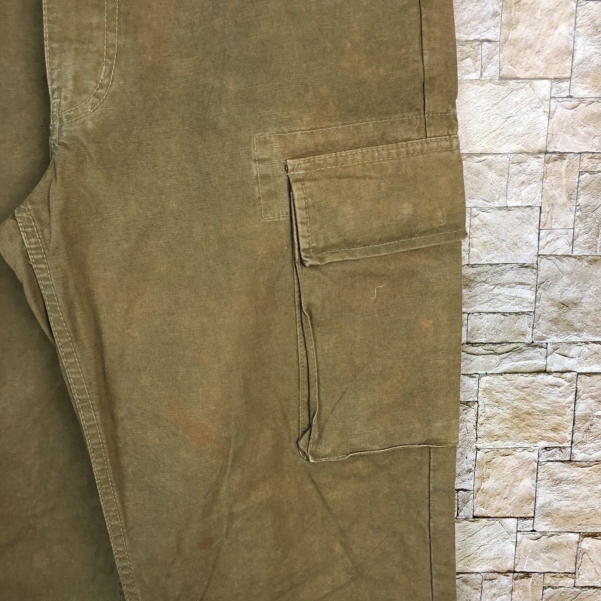 Japanese Brand Dude Drunch Brown Cargo Multipocket Pants #A614 Size US 30 / EU 46 - 11 Thumbnail