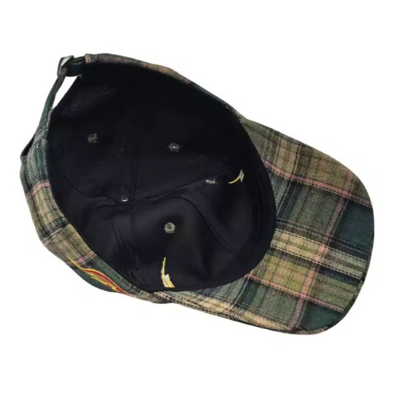 Other Vintage Retro Style Checked Baseball Cap Hat Size ONE SIZE - 6 Thumbnail