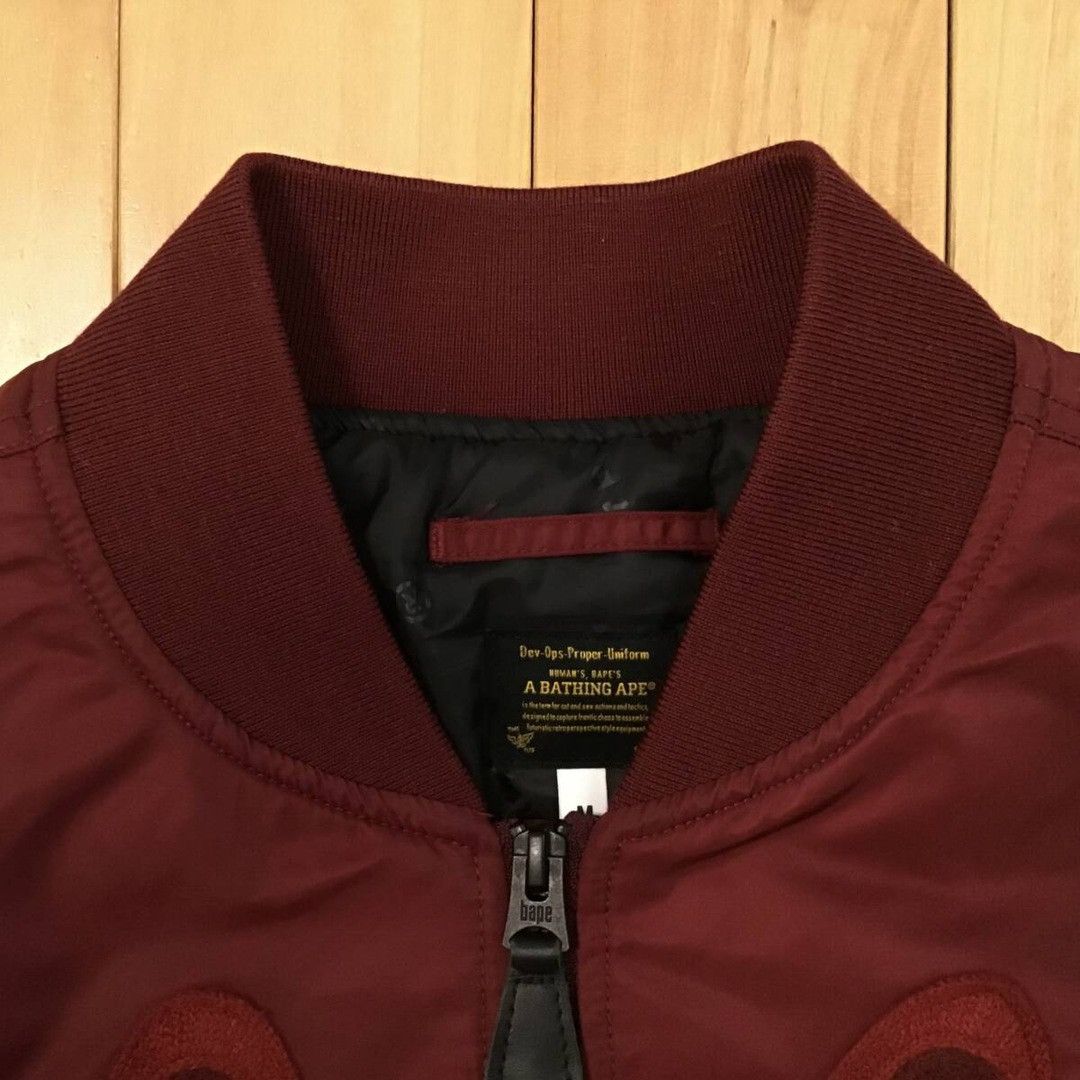 Bape BAPE SHARK MA-1 Bomber Jacket a bathing ape Dark Red Size US M / EU 48-50 / 2 - 5 Thumbnail