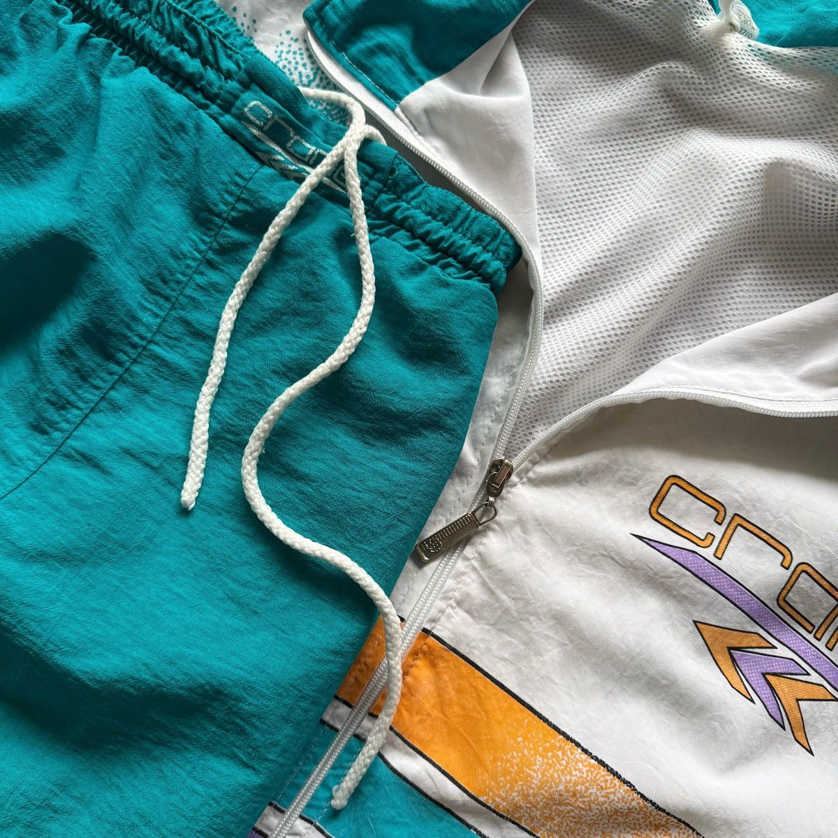 Vintage Crane Mens Vintage Tracksuit Windbreaker Set Jacket Pants Size US L / EU 52-54 / 3 - 8 Thumbnail