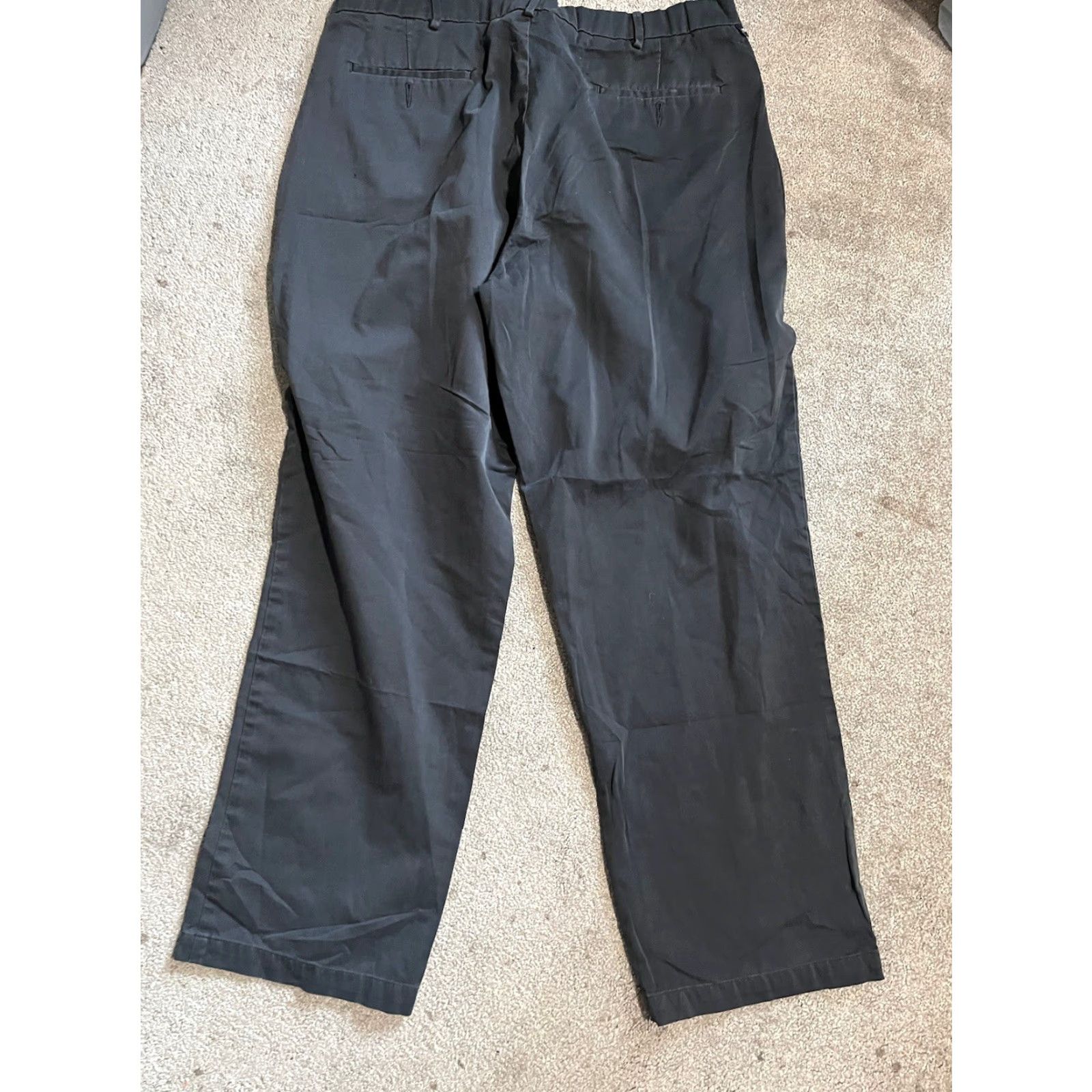 Dockers Dockers Mens Size 38x32 Relaxed Fit Pants Black Chino Flat Front Size US 38 / EU 54 - 3 Thumbnail