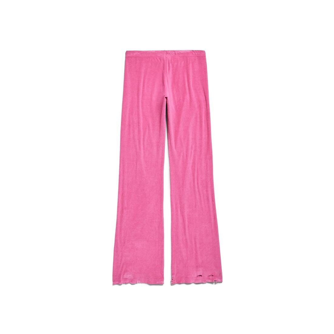 Balenciaga o1bcso1str0525 Low Waist Tracksuit Trouser in Pink Size 27" / US 4 / IT 40 - 2 Thumbnail