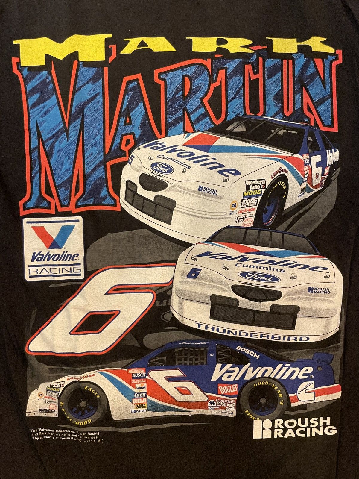 Vintage Vintage 90s Nascar Mark Martin Valvoline Racing Tee Size US L / EU 52-54 / 3 - 4 Thumbnail