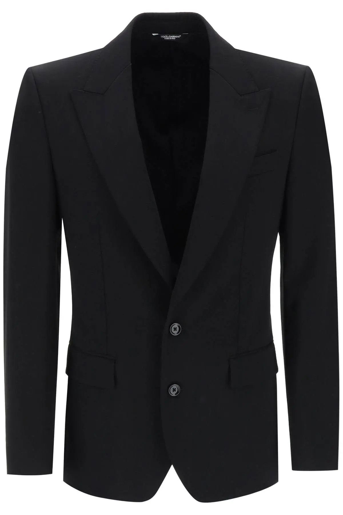 image of Dolce Gabbana O1S22I1N0224 Sicilia Fit Tailoring Jacket In Black, Men's (Size Medium)