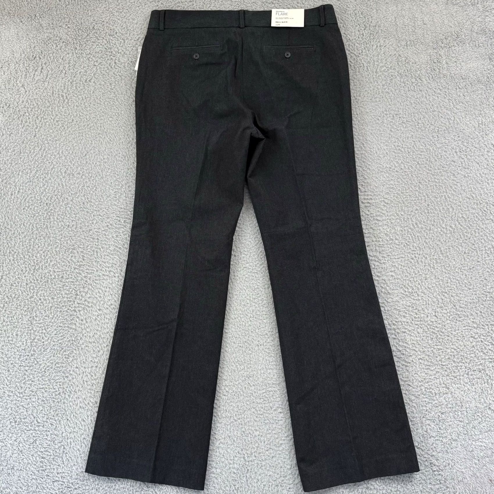 Gap VINTAGE Gap Pants Womens 12 Black Flared Trouser Stretch 34x34 NWT City 90s Dress Pants Women Size 34" / US 12 / IT 48 - 6 Thumbnail