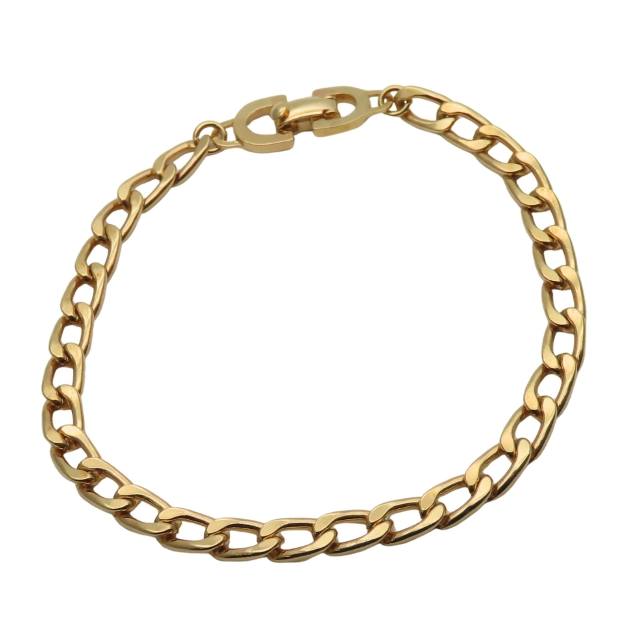 Dior Christian Dior bracelet, metal, gold chain, plated, women's, Size ONE SIZE - 1 Thumbnail