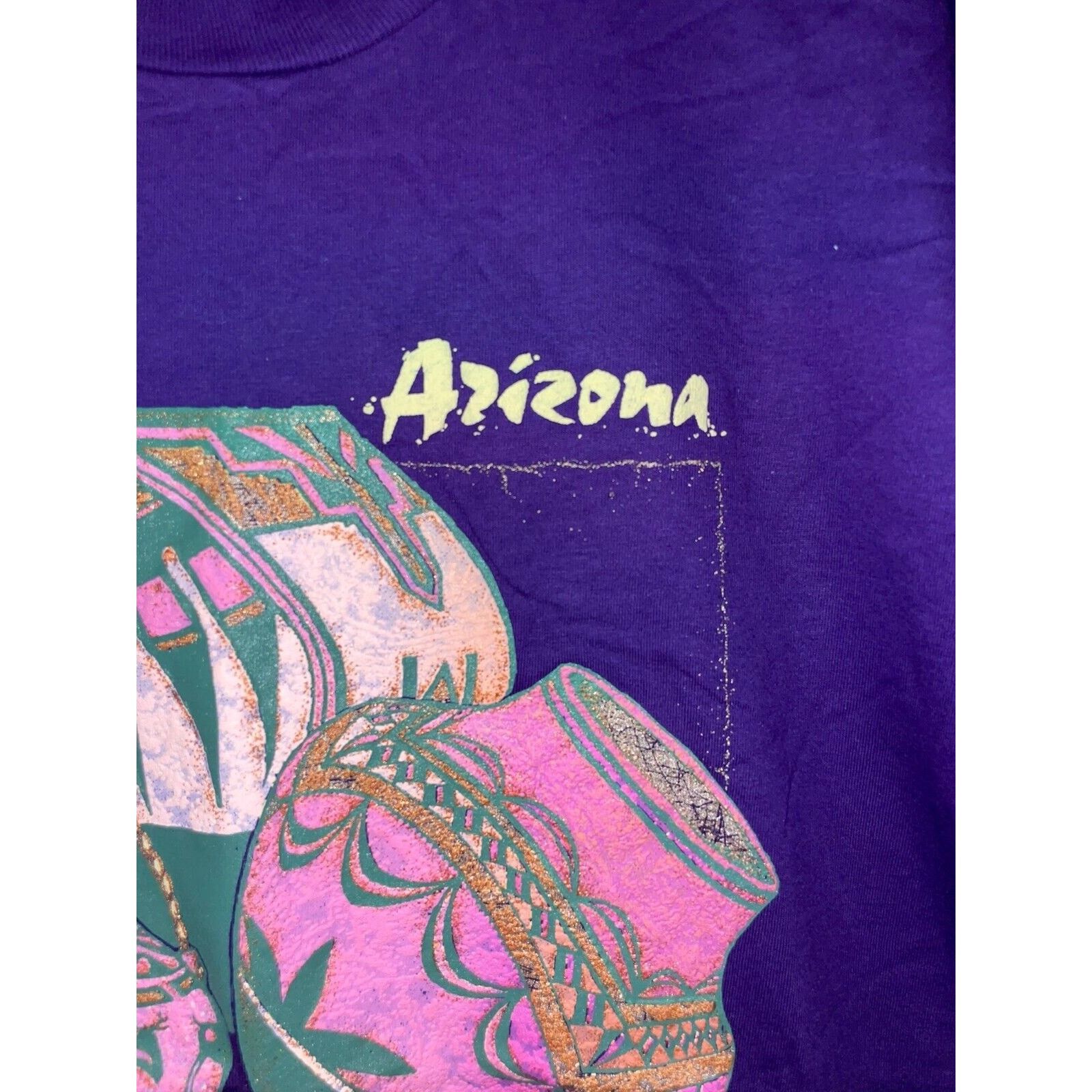 Jerzees Vintage Arizona Native Shirt Pots Shirt Tee AZ VTG 90s Large Size US L / EU 52-54 / 3 - 3 Thumbnail
